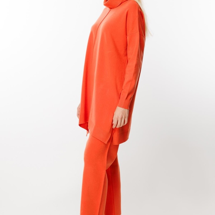 YENİ GHİSA KADIN DEGAJE YAKA TRİKO TAKIM 5KOBTKM4158