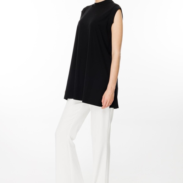 YENİ GHİSA KADIN KOLSUZ TUNİK GSBASİC4677