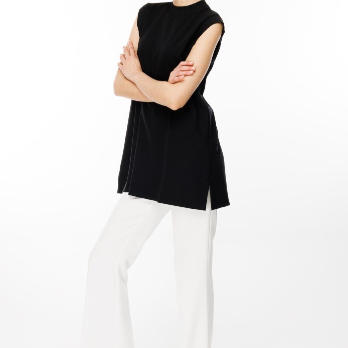 YENİ GHİSA KADIN KOLSUZ TUNİK GSBASİC4677