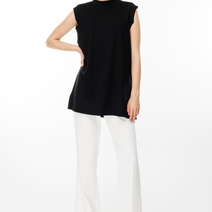 YENİ GHİSA KADIN KOLSUZ TUNİK GSBASİC4677