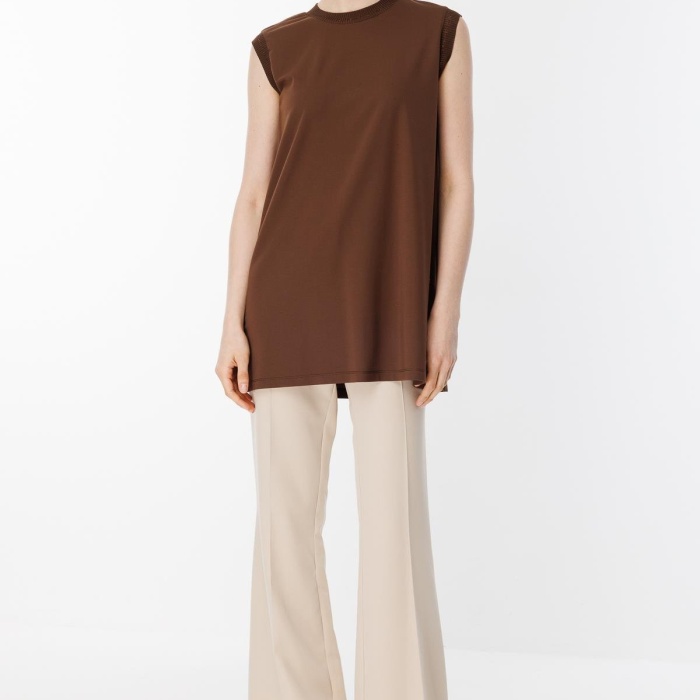 YENİ GHİSA KADIN KOLSUZ TUNİK GSBASİC4677