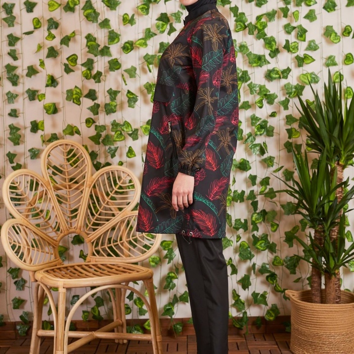 MOODBASİC YARIM FERMUARLI CEPLİ TESETTÜR MAYO SW36.146