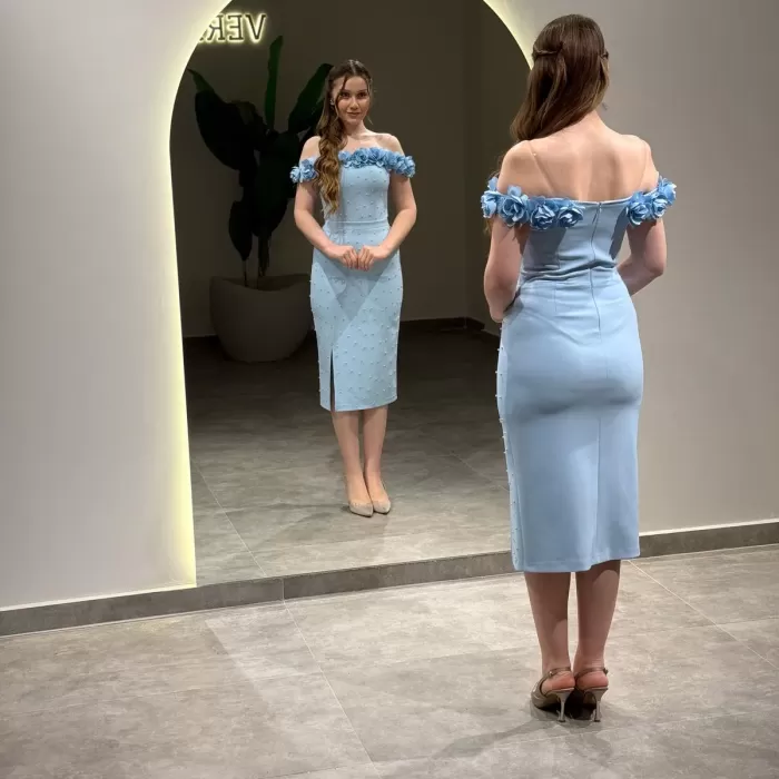 YENİ VERDA MODA KADIN AYPERİ ABİYE ELBİSE AYPERİ