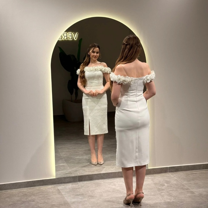 YENİ VERDA MODA KADIN AYPERİ ABİYE ELBİSE AYPERİ