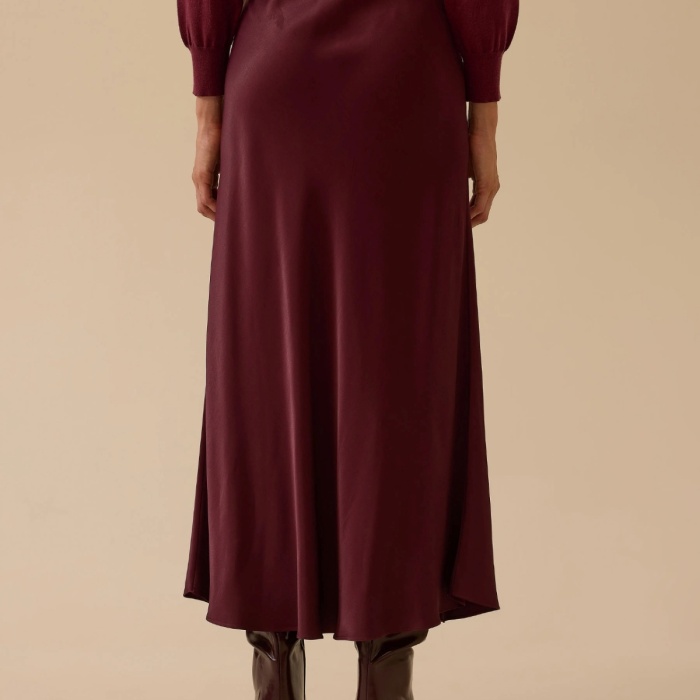 YENİ SEÇİL KADIN düz kesim saten etek 10002521610005