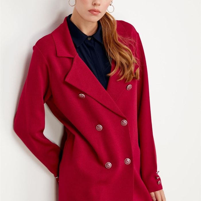 YENİ TIĞ TRİKO KADIN KRUVAZE YAKA RAYON HIRKA HRK.21464.1