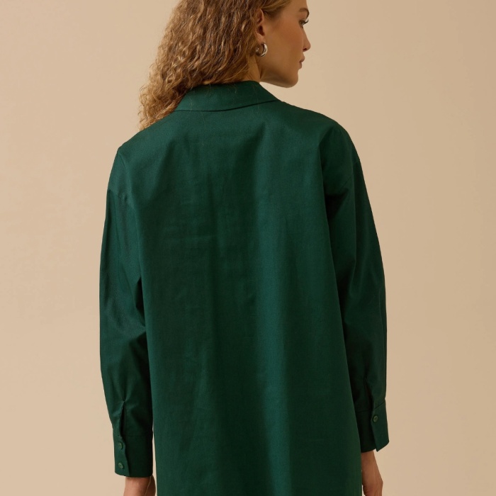 YENİ SEÇİL KADIN taş i̇şlemeli gömlek 10002521510004