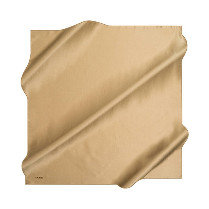 Aker Düz Taşlanmış İpek Krep Saten Eşarp 90X90