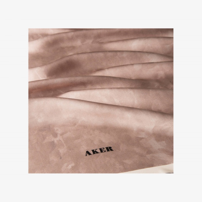 AKER KADIN İpek Krep Saten 90X90 Eşarp