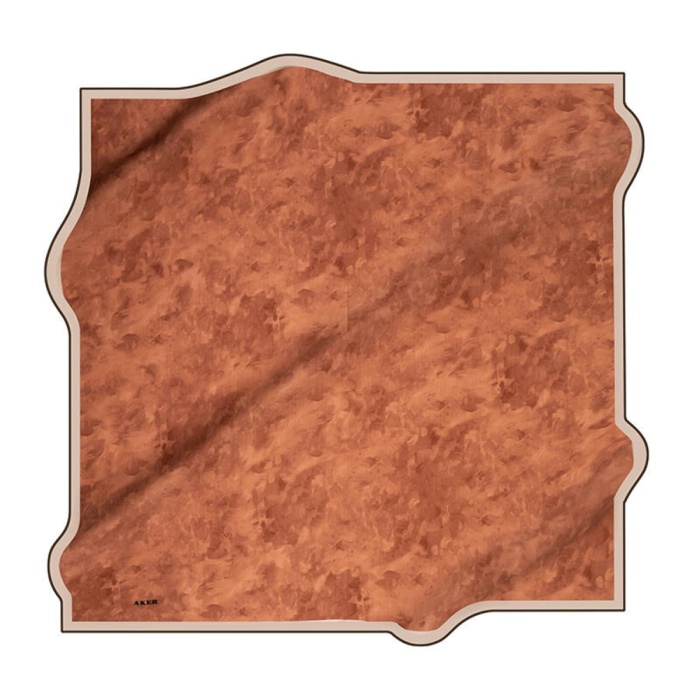 AKER KADIN Fırça Desenli 90X90 Aker İpek Krep Saten Eşarp