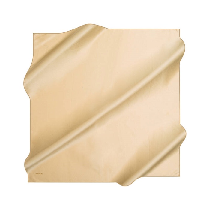 Aker Düz Taşlanmış İpek Krep Saten Eşarp 90X90