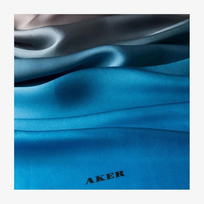 Yeni Aker Kadın Sezonsuz İpek Krep Saten Eşarp 90X90