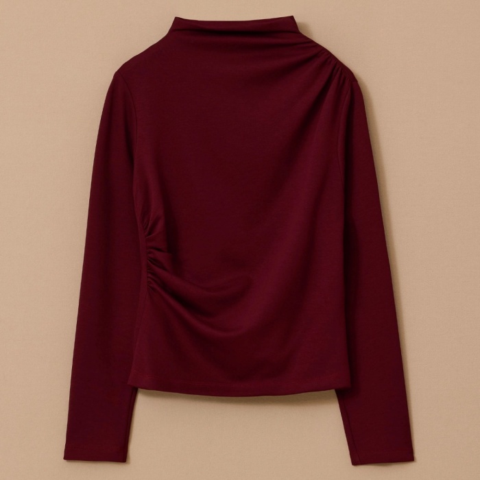 YENİ SEÇİL KADIN drapeli dar kesim bluz 10002521810003