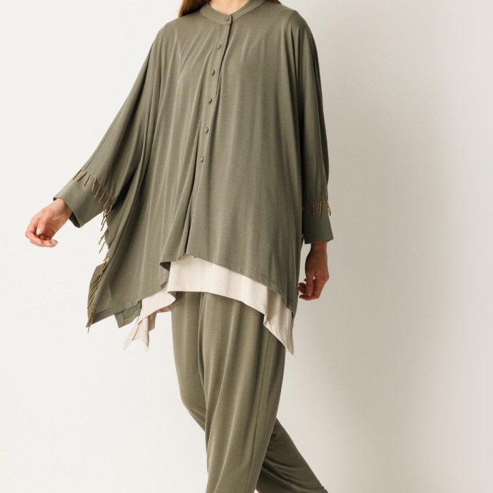 YENİ GHİSA KADIN Yarasa Kol Takım 26KGSTKM3210