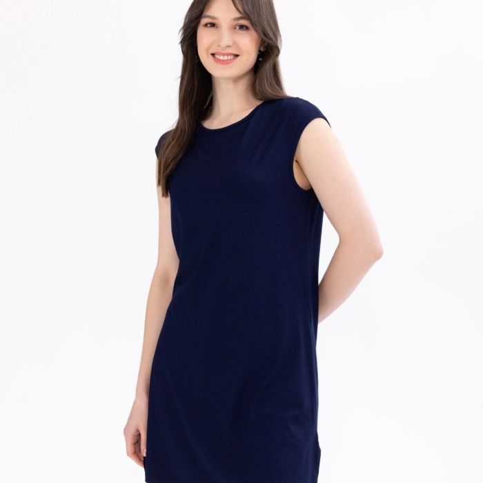 YENİ SEÇİL KADIN YUVARLAK YAKA KOLSUZ BASİC TİŞÖRT 11242101001006