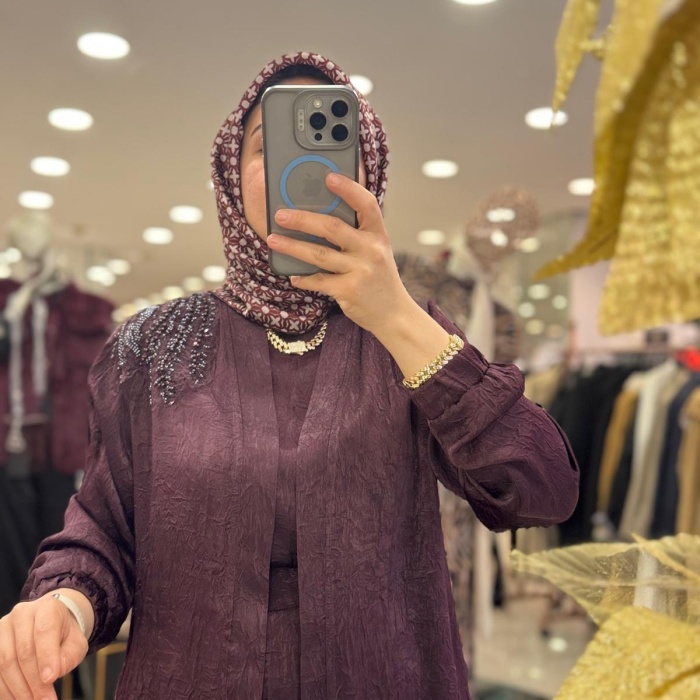 YENİ FUAT GÜRŞEN KADIN İŞLEME DETAYLI ETEKLİ TAKIM 25K4700