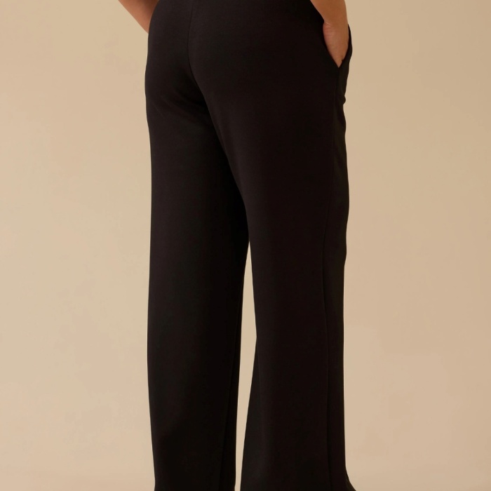 YENİ SEÇİL KADIN büyük beden bol paça elastik bel pantolon 10002521014009