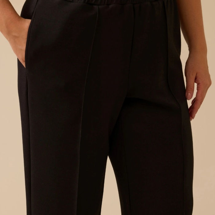 YENİ SEÇİL KADIN büyük beden bol paça elastik bel pantolon 10002521014009