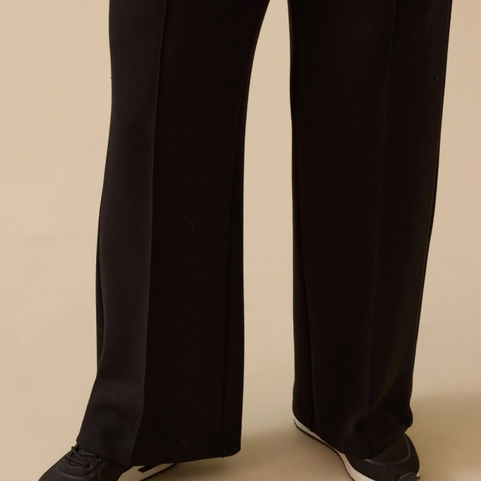 YENİ SEÇİL KADIN büyük beden bol paça elastik bel pantolon 10002521014009