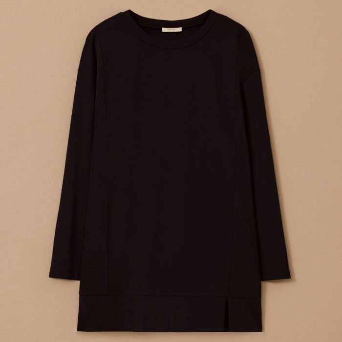 YENİ SEÇİL KADIN büyük beden uzun kollu basic tunik 10002521214014