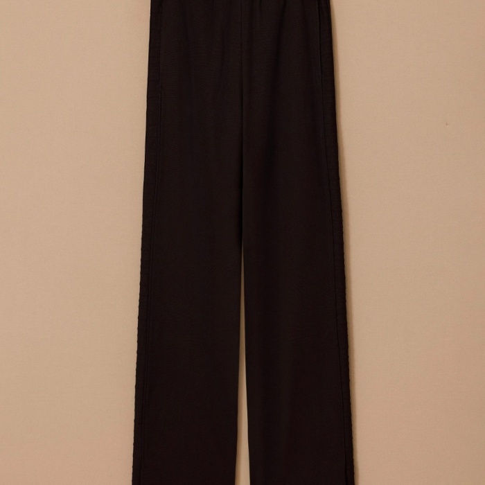 YENİ SEÇİL KADIN yan dokulu yırtmaçlı pantolon 10002521010038