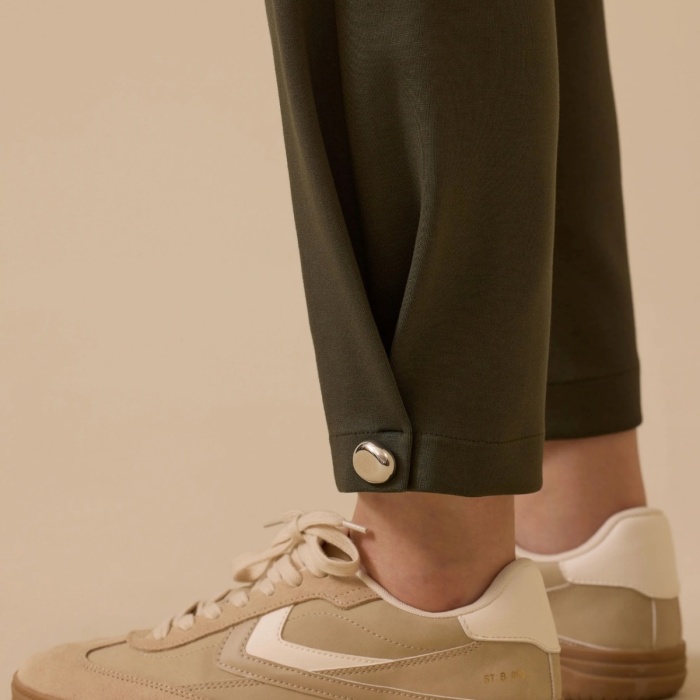 YENİ SEÇİL KADIN paça detaylı bilek boy havuç pantolon 10002521011004