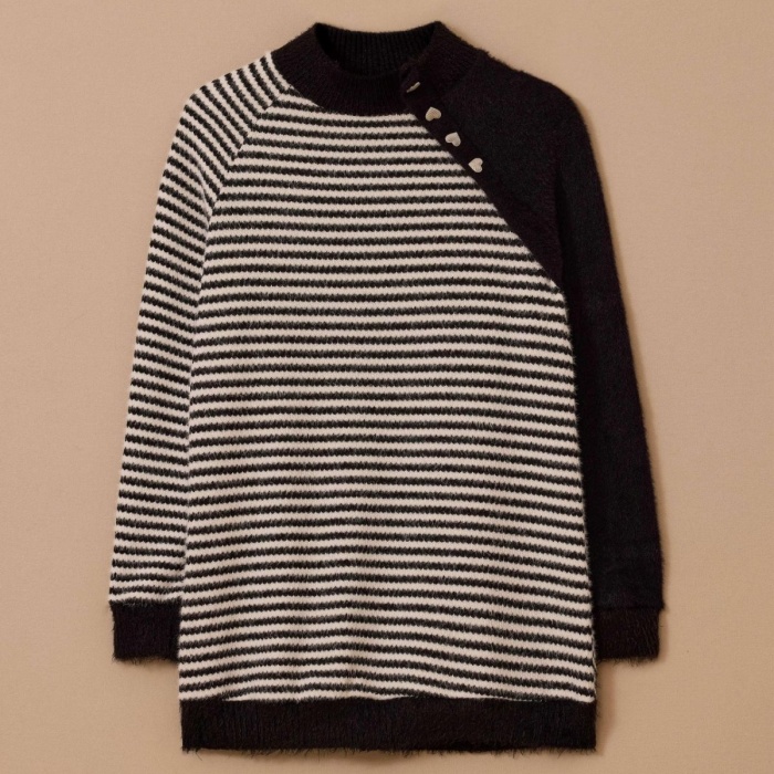 YENİ SEÇİL KADIN çizgili triko tunik 10002521711015