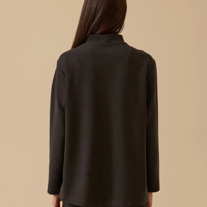 YENİ SEÇİL KADIN nakışlı örme sweatshirt 10002522311020