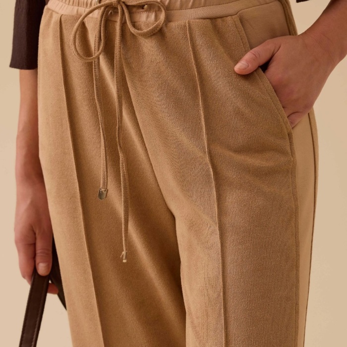 YENİ SEÇİL KADIN cepli bağcıklı süet pantolon 10002521011026