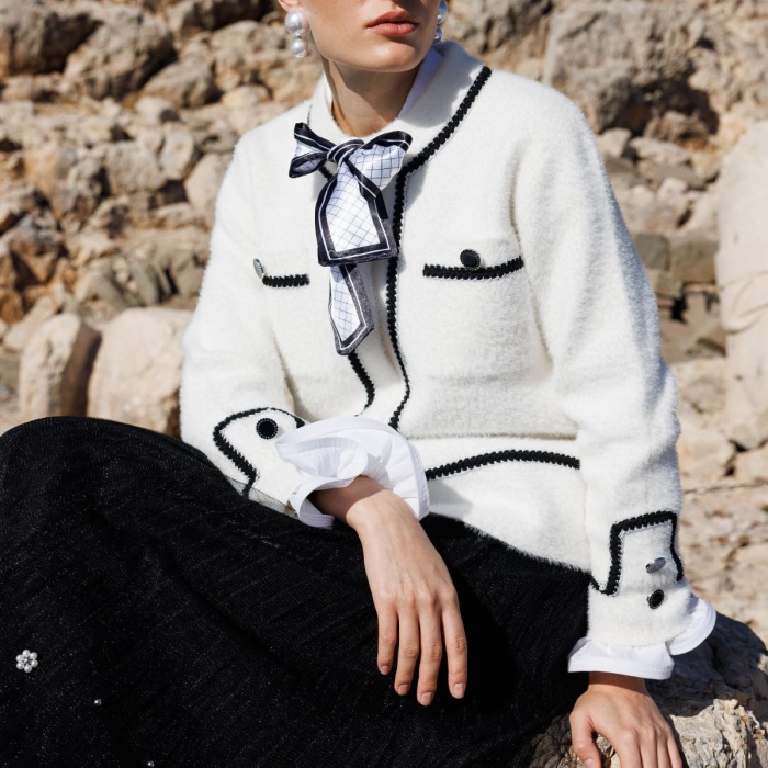 YENİ GHİSA KADIN TRİKO KUMAŞ MİXLİ TÜTÜ ETEK 26KGSETK5343