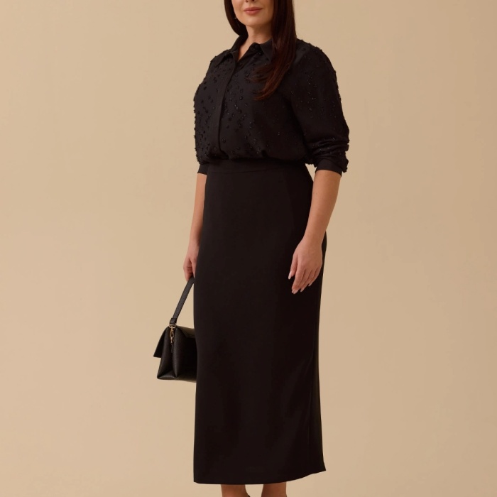 YENİ SEÇİL KADIN büyük beden basic etek 10002521614004