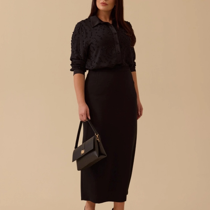 YENİ SEÇİL KADIN büyük beden basic etek 10002521614004