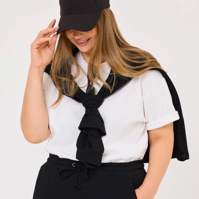 YENİ SEÇİL KADIN büyük beden bağcıklı cepli eşofman altı 10002421014015