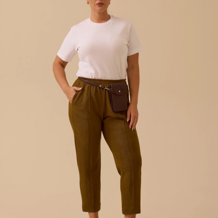 YENİ SEÇİL KADIN büyük beden elastik bel bilek boy eşofman altı 10002421014016