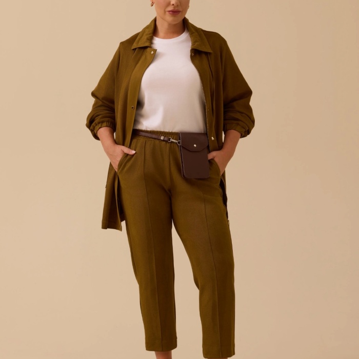 YENİ SEÇİL KADIN büyük beden elastik bel bilek boy eşofman altı 10002421014016