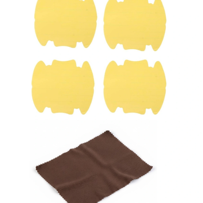 5li Set Araba Kapı Kolu Koruyucu Çizilme Önleyici Şeffaf Sticker Film Koruma Seti