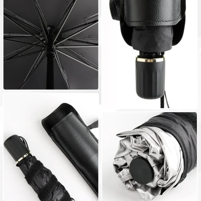 Katlanabilir Araç Ön Camı Güneş Koruyucu Gölge Şemsiye Araba Şemsiyesi (130x75 Cm)