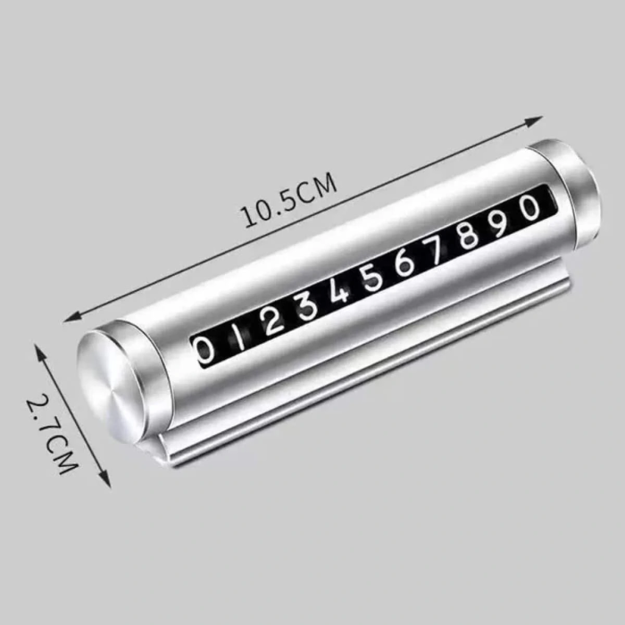 Çevirmeli Araç Içi Telefon Numaralık Çevirmeli Alüminyum Oto Park Numaratörü