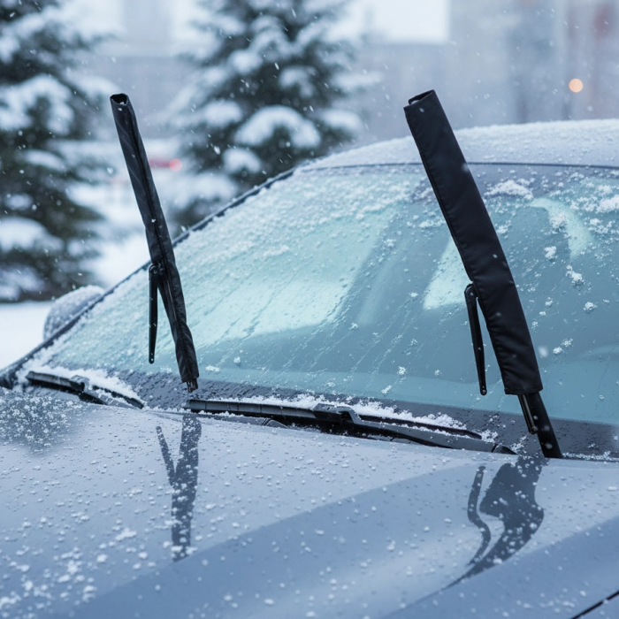 Araba Silecek Koruma Kılıfı – Karlı Ve Buzlu Havaya Dayanıklı, Pratik Tak-çıkar Kullanım