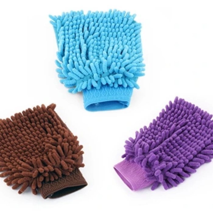 Mikrofiber Temizlik Eldiveni - Araç Yıkama Eldiveni Oto Yıkama Temizleme Cila Eldiveni