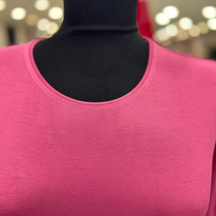 ENSAR GİYİM KADIN UZUN KOLLU SIFIR YAKA PENYE BODY