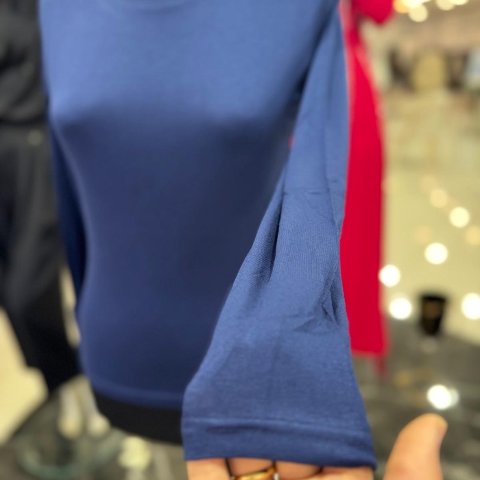 ENSAR GİYİM KADIN UZUN KOLLU SIFIR YAKA PENYE BODY