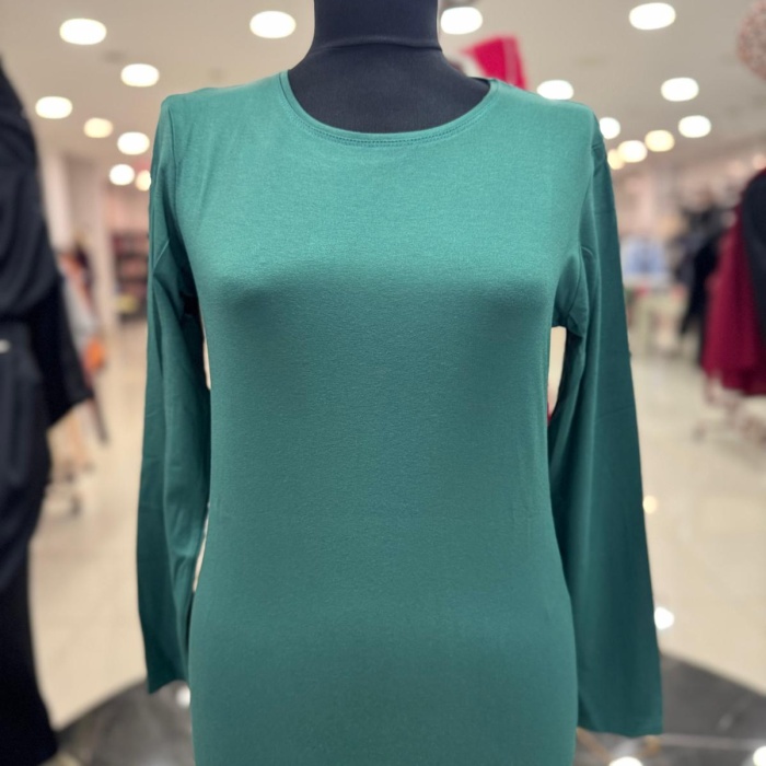 ENSAR GİYİM KADIN UZUN KOLLU SIFIR YAKA PENYE BODY