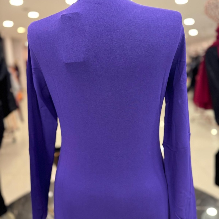 ENSAR GİYİM KADIN UZUN KOLLU SIFIR YAKA PENYE BODY