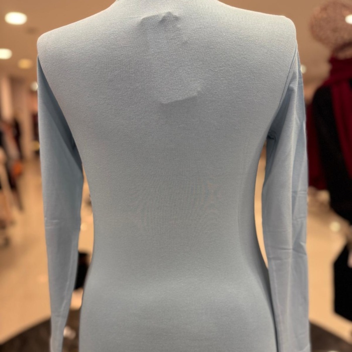 ENSAR GİYİM KADIN UZUN KOLLU SIFIR YAKA PENYE BODY