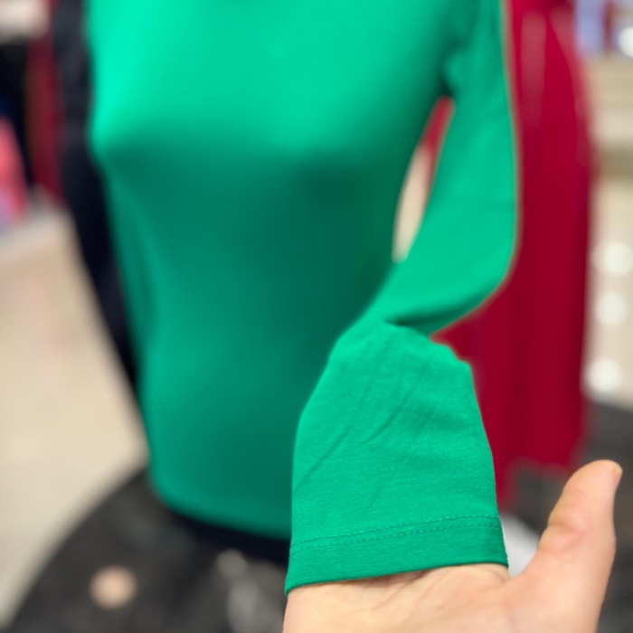 ENSAR GİYİM KADIN UZUN KOLLU SIFIR YAKA PENYE BODY