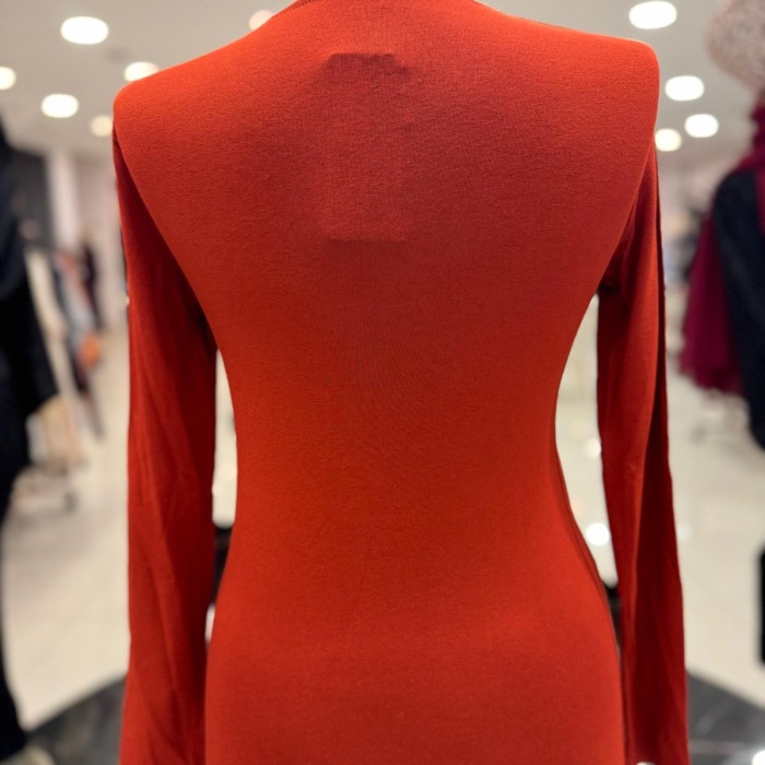 ENSAR GİYİM KADIN UZUN KOLLU SIFIR YAKA PENYE BODY