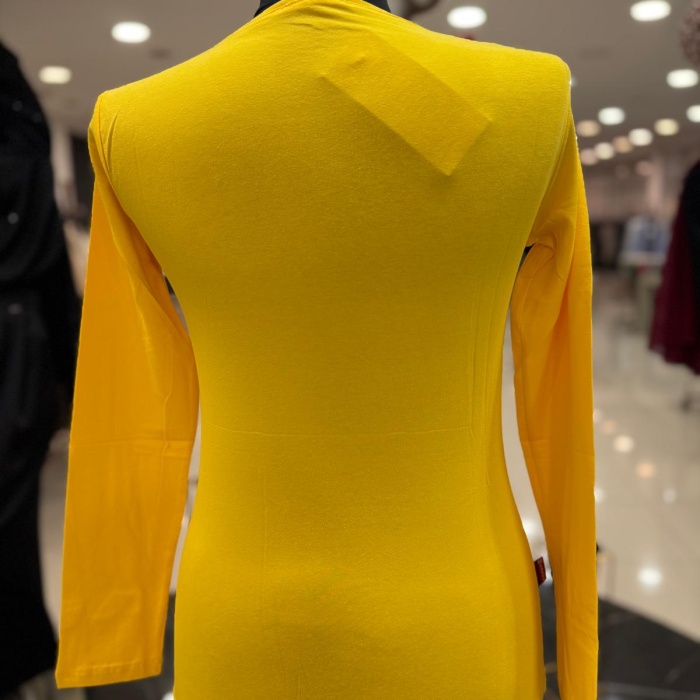 ENSAR GİYİM KADIN UZUN KOLLU SIFIR YAKA PENYE BODY