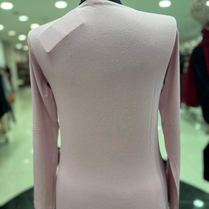 ENSAR GİYİM KADIN UZUN KOLLU SIFIR YAKA PENYE BODY