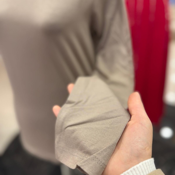 ENSAR GİYİM KADIN UZUN KOLLU SIFIR YAKA PENYE BODY